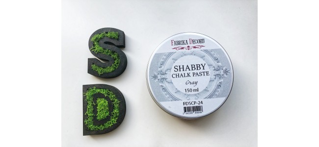  Мелована паста Shabby Chalk Paste Сіра 150 мл