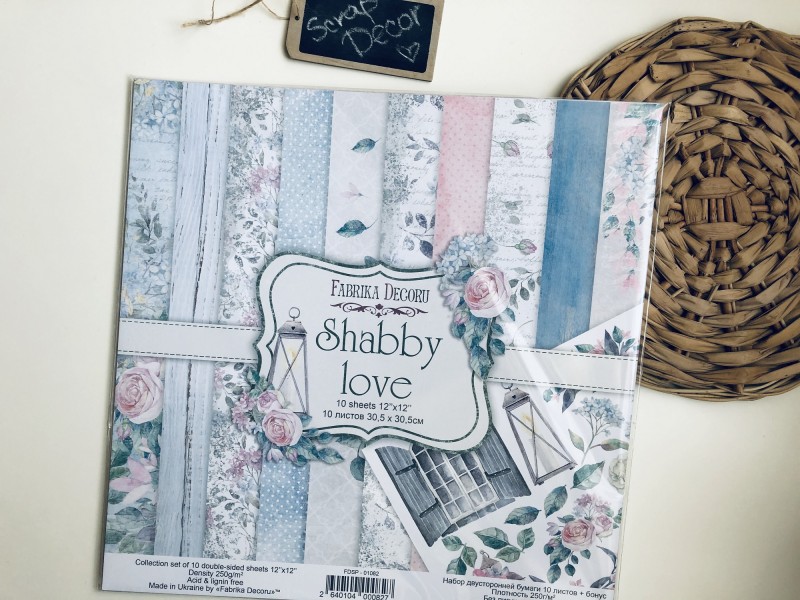 Набор скрапбумаги Shabby love 30,5x30,5 см 