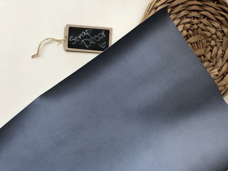 Палітурний кожзам ТЕМНА ЛАВАНДА 25х35см