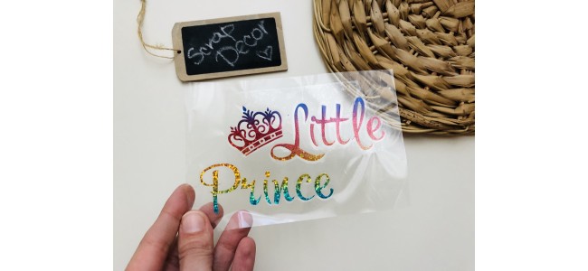 Little Prince + корона (термоплівка голограма)