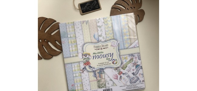 Набор скрапбумаги My little mousy boy 20x20 см 10 листов