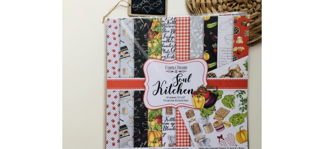 Набор скрапбумаги Soul Kitchen 30,5x30,5 см