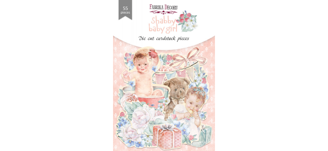 Набор высечек, коллекция "Shabby baby girl redesign", 55шт