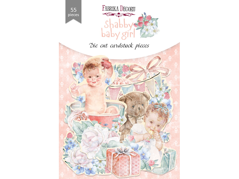 Набор высечек, коллекция "Shabby baby girl redesign", 55шт