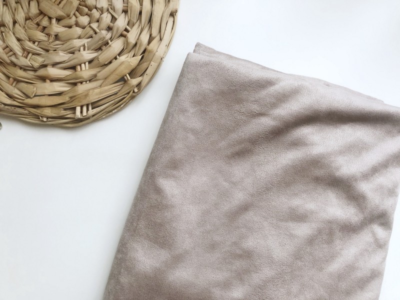 Замша тонка БЕЖ 50х25 см