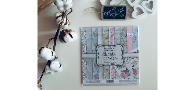 Набор бумаги "Shabby garden"  20х20см