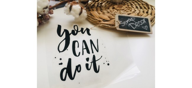 You can do it (термотрансферная черная)